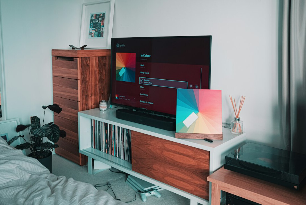 modern flat screen television