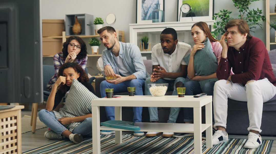 people watching reality tv show