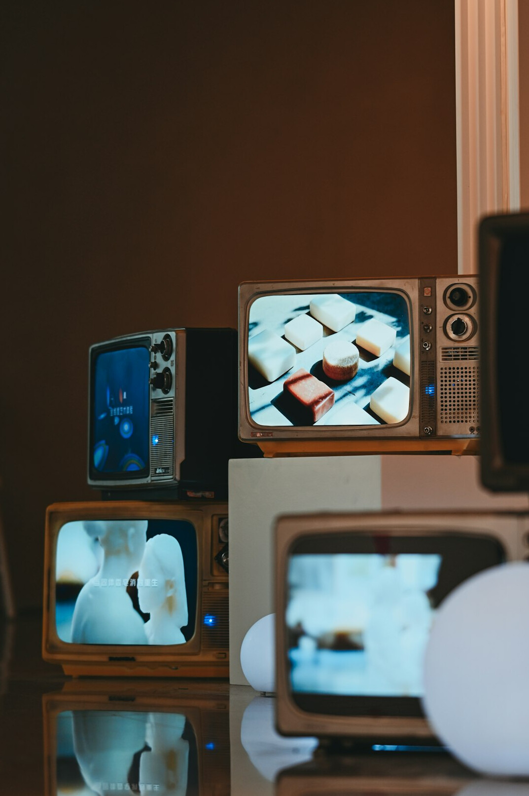 actor on television set